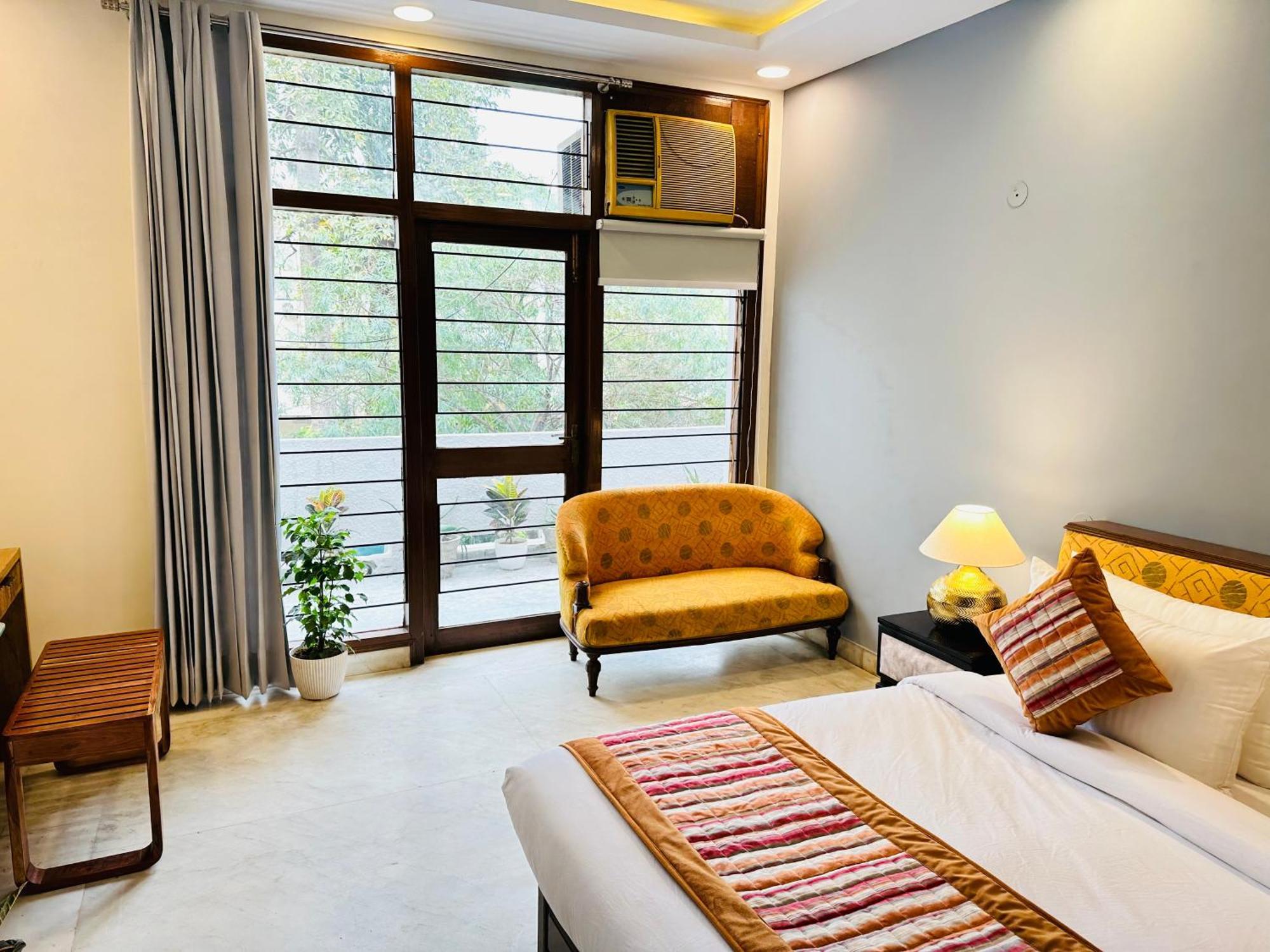 Grove Residency Hauz Khas New Delhi Couple Friendly Hotel Eksteriør billede