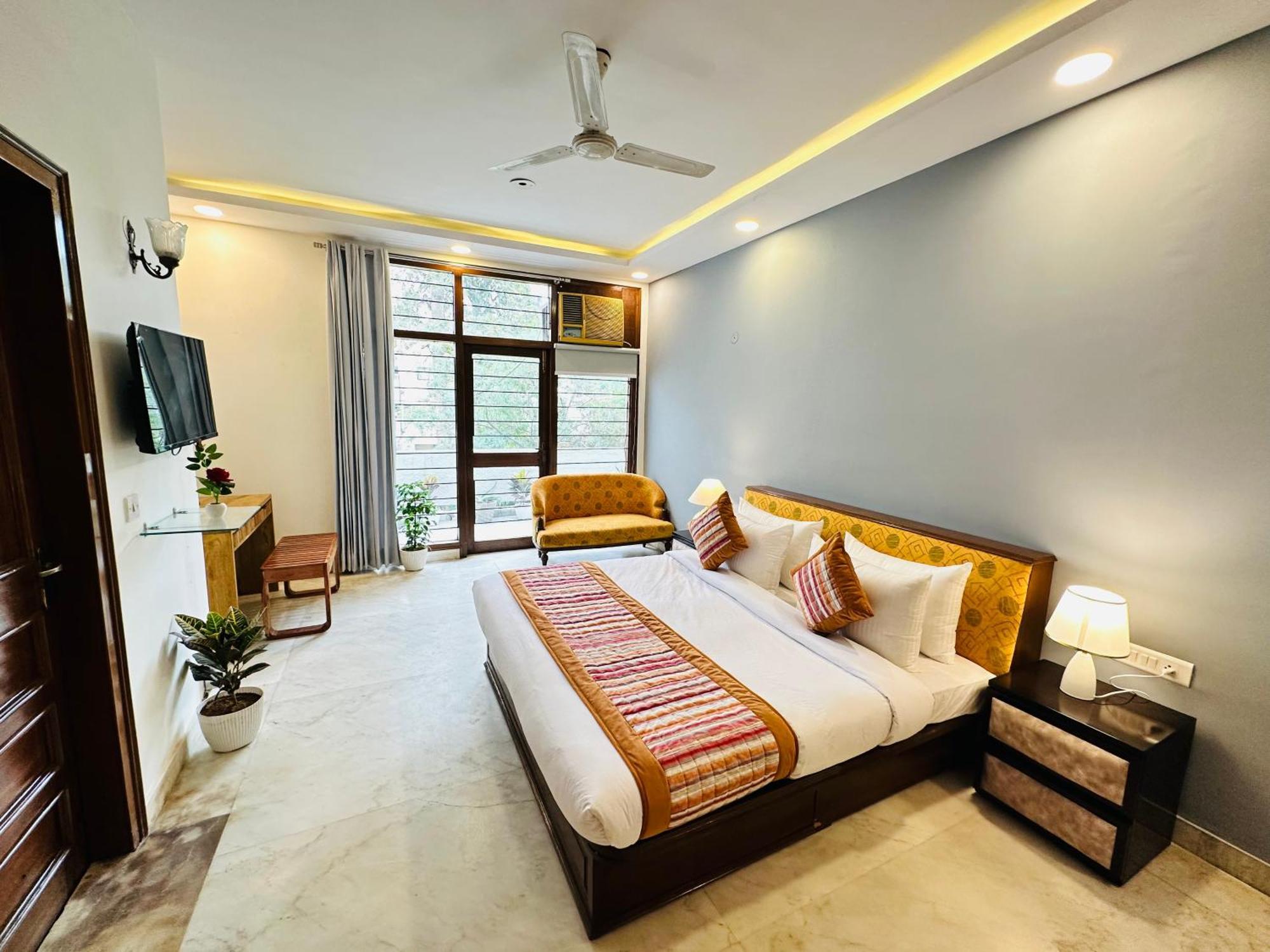 Grove Residency Hauz Khas New Delhi Couple Friendly Hotel Eksteriør billede