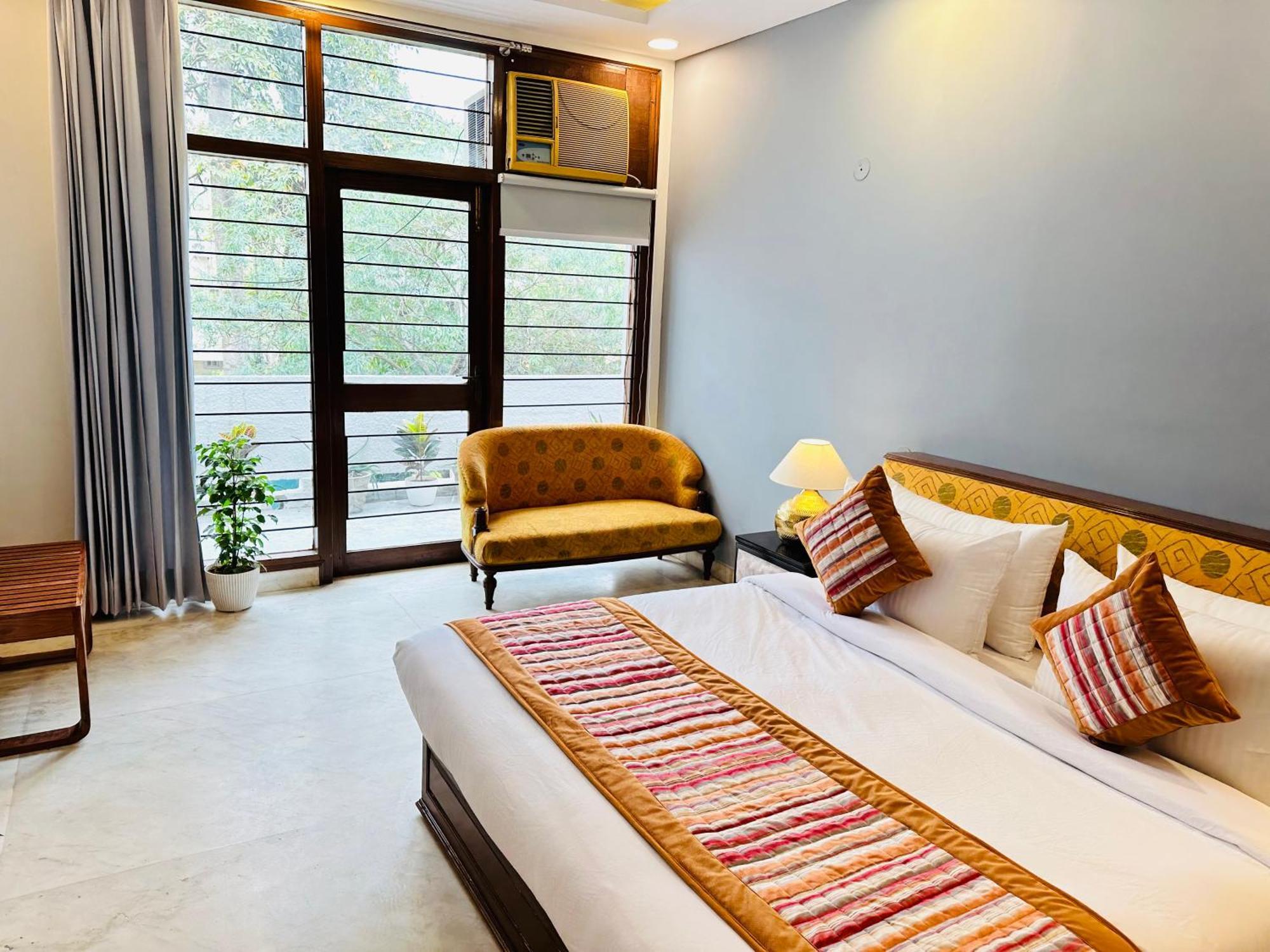 Grove Residency Hauz Khas New Delhi Couple Friendly Hotel Eksteriør billede